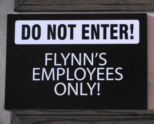 Tron Legacy Viral Campaign: Do Not Enter! Flynn's Employees Only!