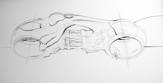 Tron Legacy Viral Campaign: Concept Art for the Next Generation LightCycle 04