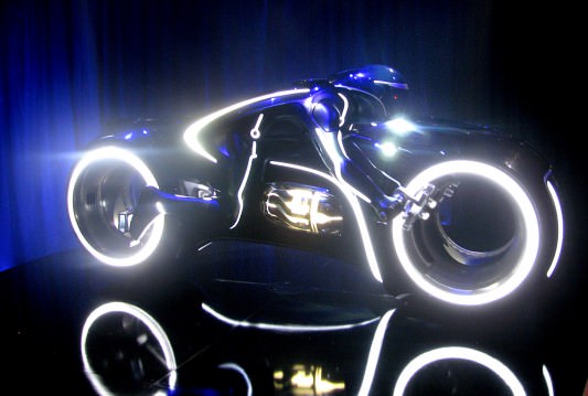 Tron Legacy Viral Campaign: A Real Live Next Generation LightCycle on Display at Flynn's Arcade 03