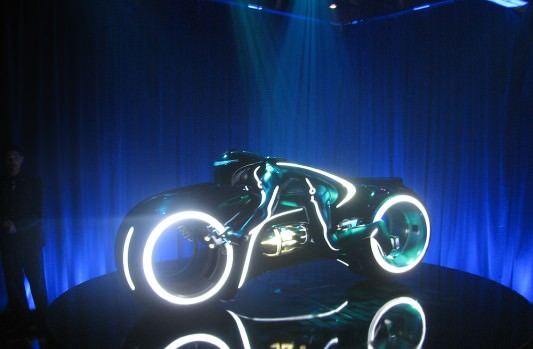Tron Legacy Viral Campaign: A Real Live Next Generation LightCycle on Display at Flynn's Arcade 08