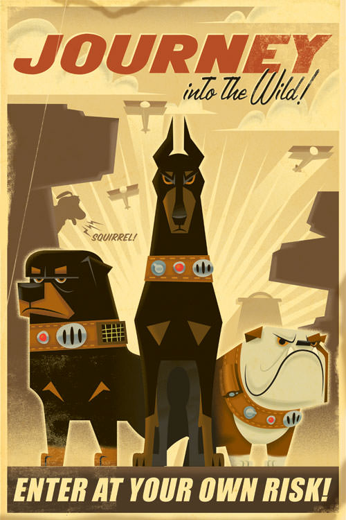 Up Poster - Dogs