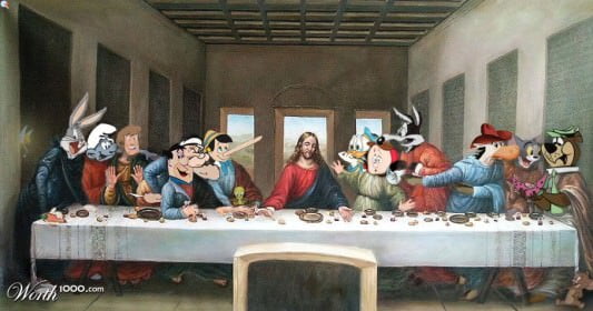 Cartoon Last Supper