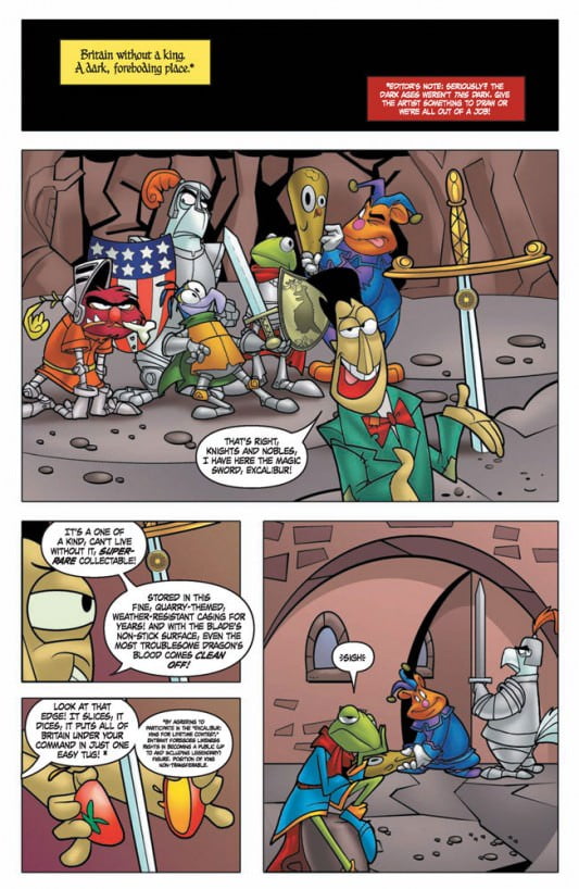 Muppet King Arthur #1 page 2 preview