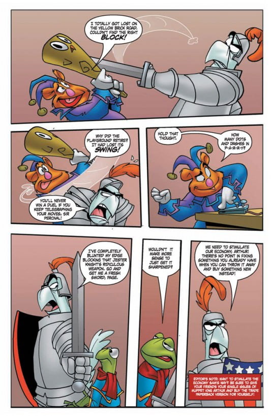 Muppet King Arthur #1 page 3 preview