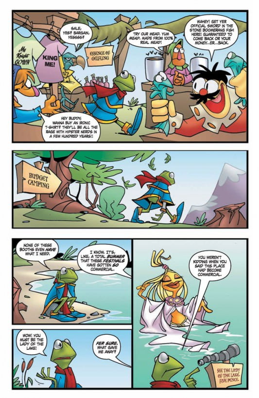 Muppet King Arthur #1 page 5 preview