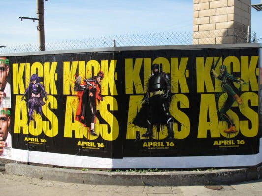Kick-Ass outdoor banner