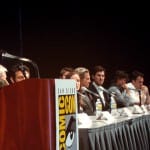 SDCC 2010: Disneys TRON panel: Bruce Boxleitner, Michael Sheen, Olivia Wilde, Jeff Bridges, Garrett Hedlund, Director Joseph Kosinski, Director of the original TRON Steven Lisberger and Producer Sean Bailey