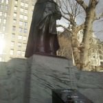 Admiral David Glasgow Farragut Statue dons The Cape. Madison Square Park, New York