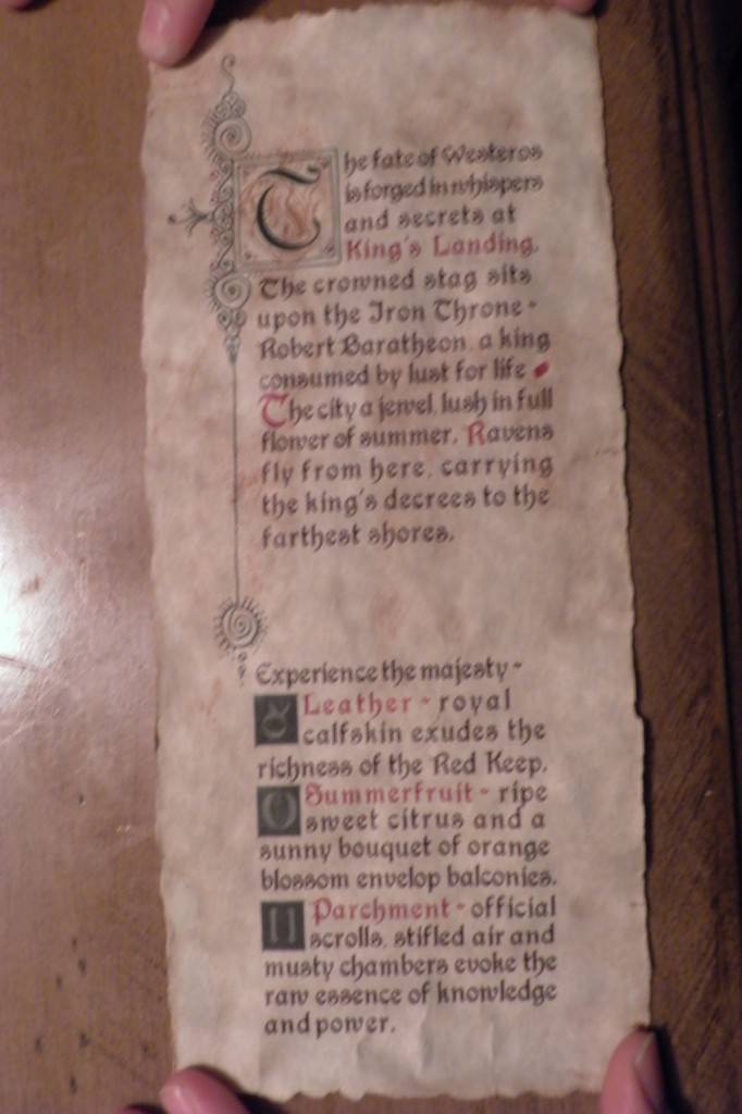Game of Thrones Scent Box #17