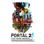 Valves Portal 2 70s Style Poster