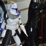 NYC 2012 Toy Fair: Star Wars clone trooper, Darth Vader