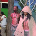 SDCC 2012: Preview night photos: The Walking Dead booth with life-sized Michonne and zombie pet