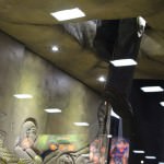 SDCC 2012: Preview night photos: Indiana Jones climbing out of the Booth
