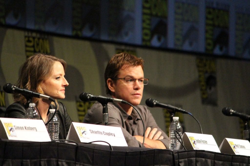 SDCC 2012: Elysium panel: Jodie Foster, Matt Damon