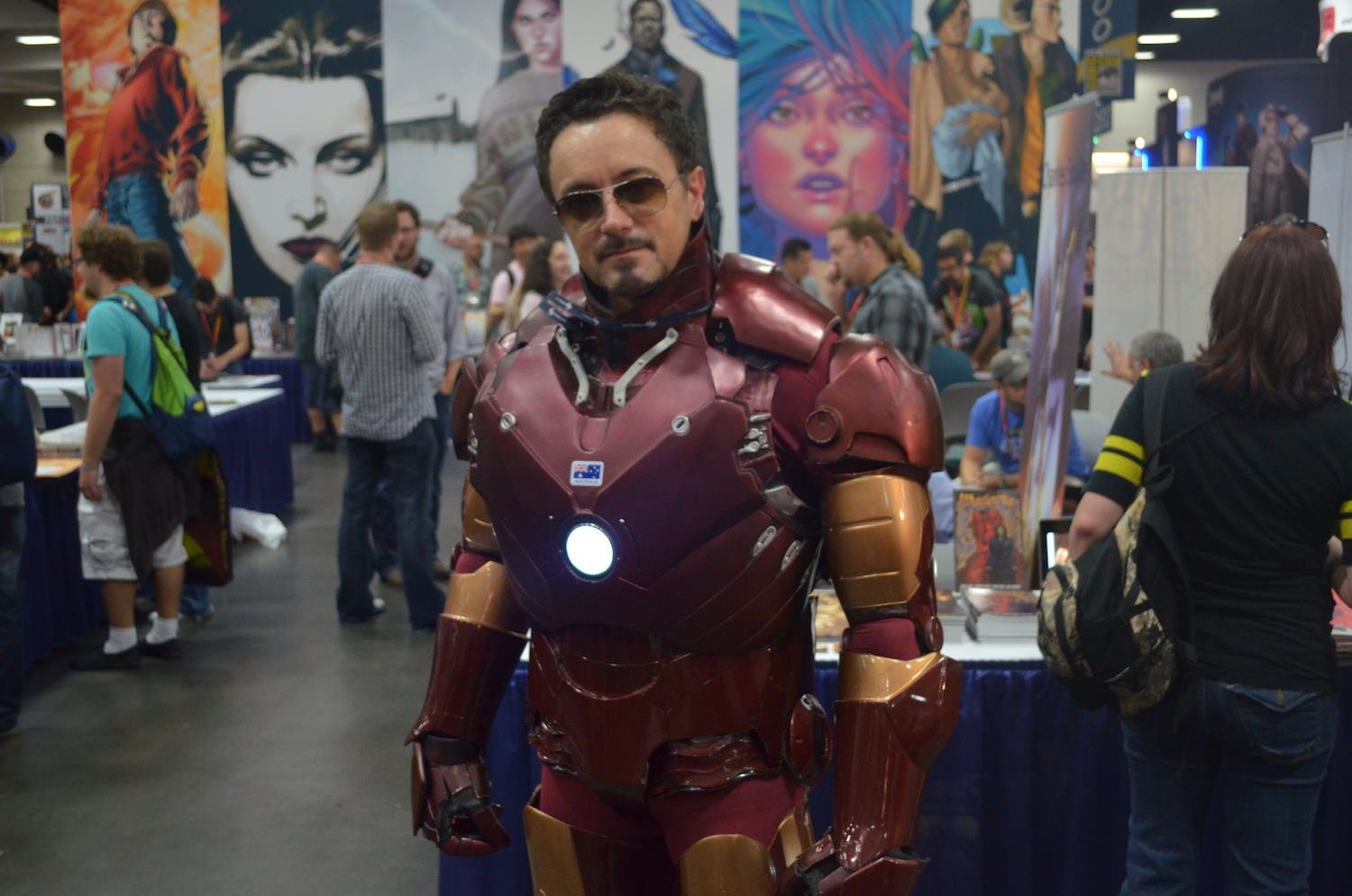 He probably would have been more happy with some guy in an rad Iron Man cos...