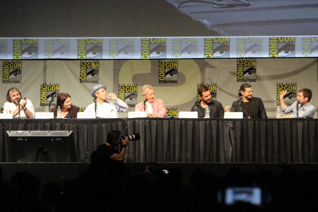 SDCC 2012: The Hobbit: An Unexpected Journey panel: director Peter Jackson, producer Philippa Boyens, Martin Freeman, Sir Ian McKellen, Richard Armitage, Andy Serkis, Elijah Wood