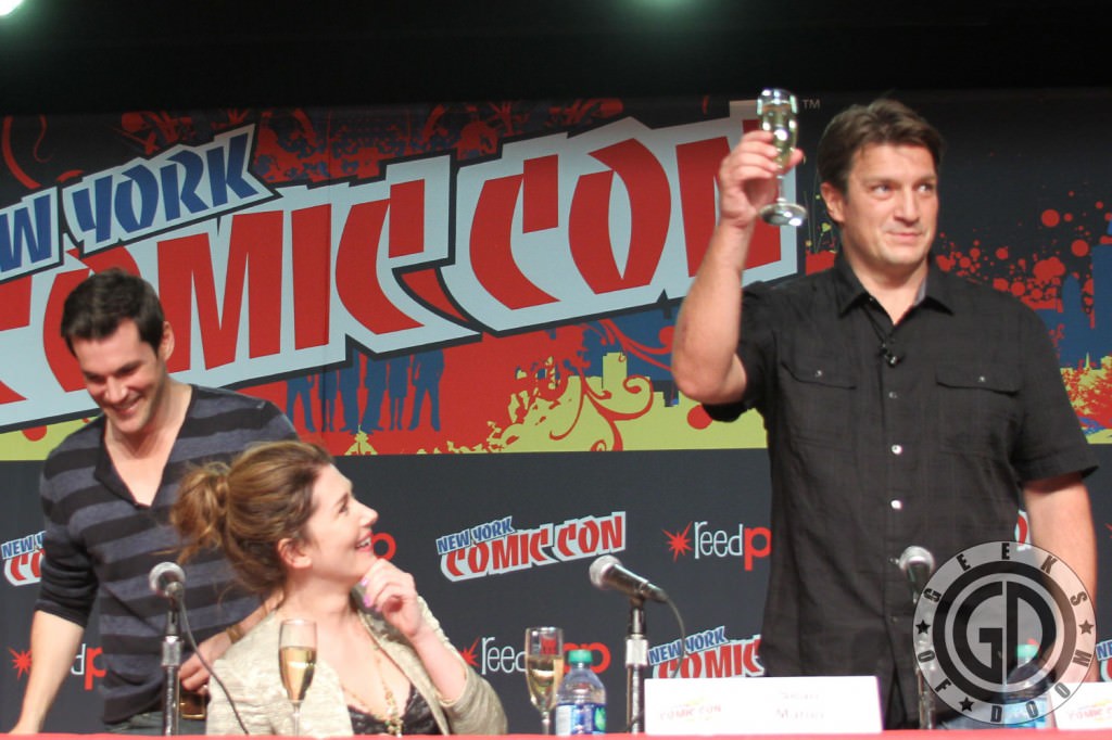 NYCC 2012: Firefly 10th Anniversary panel: Sean Maher, Jewel Staite, and Nathan Fillion
