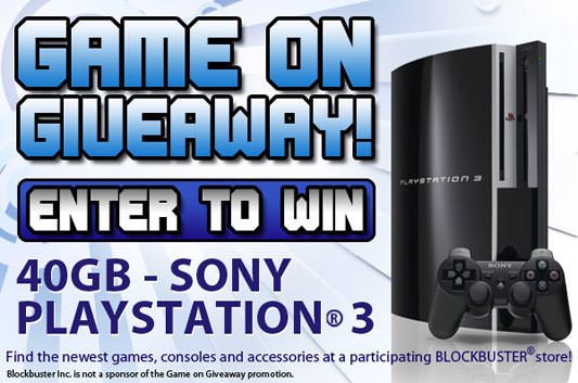 Sony Playstation 3 Giveaway
