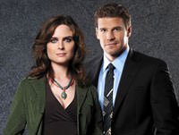David Boreanaz and Emily Deschanel of FOX's Bones
