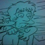 Teaser Art For Neil Gaiman On The Simpsons