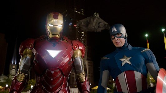 The Avengers Iron Man and Captain America