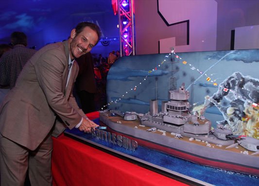 Battleship premiere cake