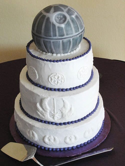 Star Wars Death Star Wedding Cake