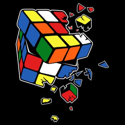 Exploding Rubix Cube