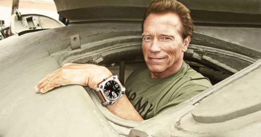 Arnold Schwarzenegger tank watch