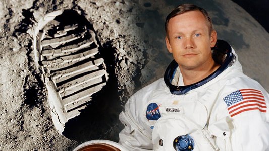Astronaut Neil Armstrong, the first man to walk on the Moon