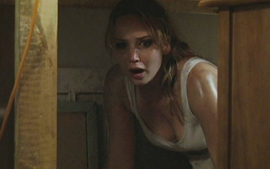 Jennifer Lawrence + White TankTop