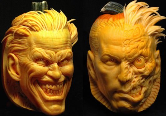 Joker & Two-Face Pumpkins Image