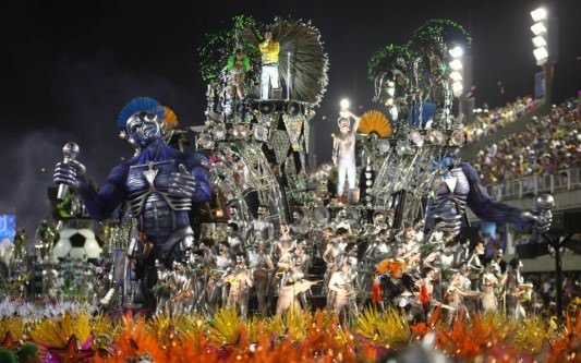 Iron Maiden Mascot Eddie During Carnival In Rio 2013