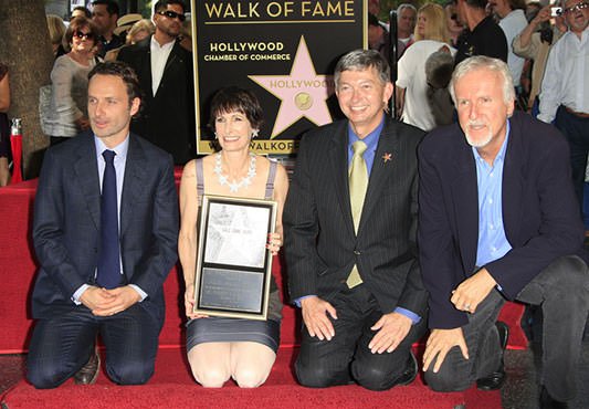 Andrew Lincoln, Gale Anne Hurd, Leron Gubler, James Cameron