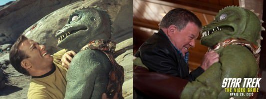 Kirk vs Gorn Scene Comparison