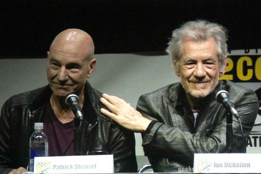 SDCC 2013: X-Men: Days Of Future Past panel: Sir Patrick Stewart and Sir Ian McKellen 07