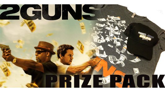 2 Guns  prize pack banner