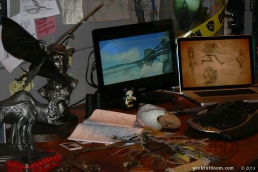 D23 Expo 2013: Office from Avatar Land with concept art