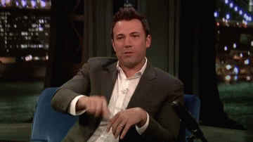 Ben Affleck Batman casting fan reaction gif