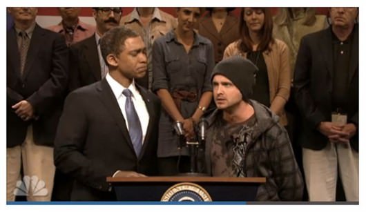 Aaron Paul Makes Appearance On SNL Season Premiere As Breaking Bad's Jesse Pinkman