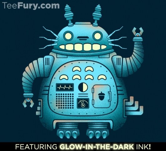 Totoro Glow-In-The-Dark Totorobot Shirt