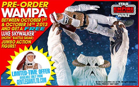 Star Wars Wampa Kenner-Inspired Jumbo Figure With FREE Luke Hoth Kenner Figure