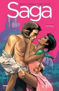 Saga #15 cover by Fiona Staples, Image Comics