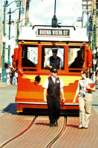 Buena Vista Street Trolley at Disney California Adventure Park