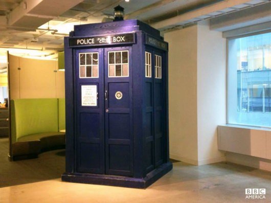 Doctor Who TARDIS Lands at BBC America's New York office