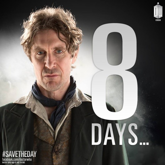 Doctor Who: The Day of the Doctor Paul McGann 8 days left countdown