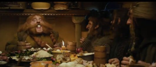 The Hobbit: An Unexpected Journey Bombur egg catching