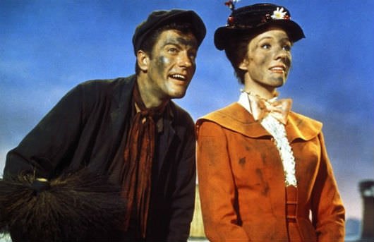 Mary Poppins and Bert