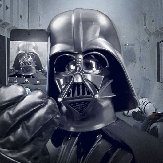 Star Wars Darth Vader First Selfie On Instagram 