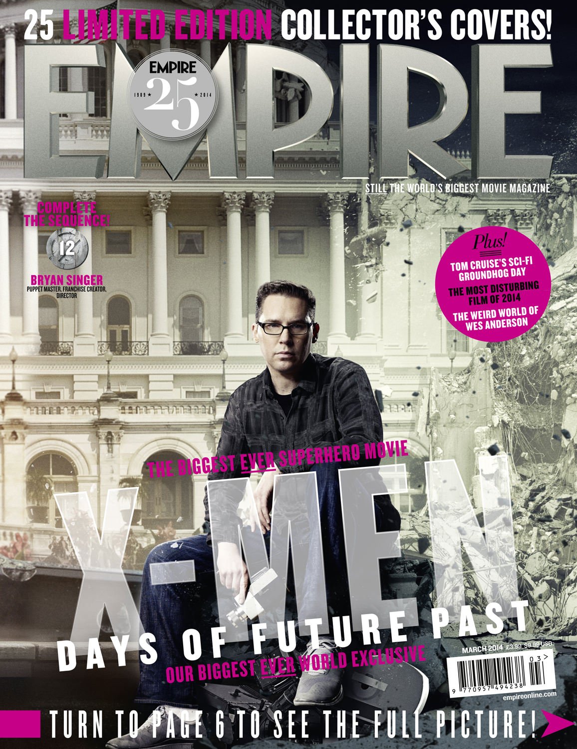 X-Men: Days Of Future Past, Empire cover 12 Director Bryan ...